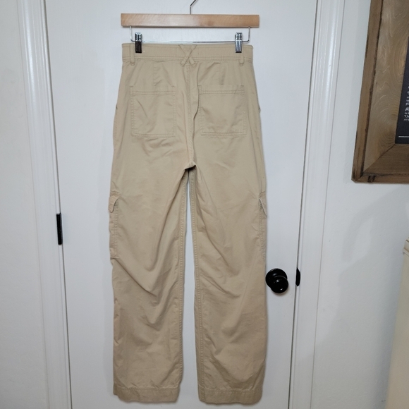 Abercrombie & Fitch Army Tan Utility Pants Size 27 Y2K 100% Cotton Gorpcore - Picture 6 of 9
